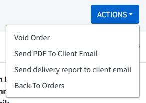 Transaction detail actions